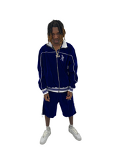 Load image into Gallery viewer, Velour Tracksuit (SAPPHIRE)