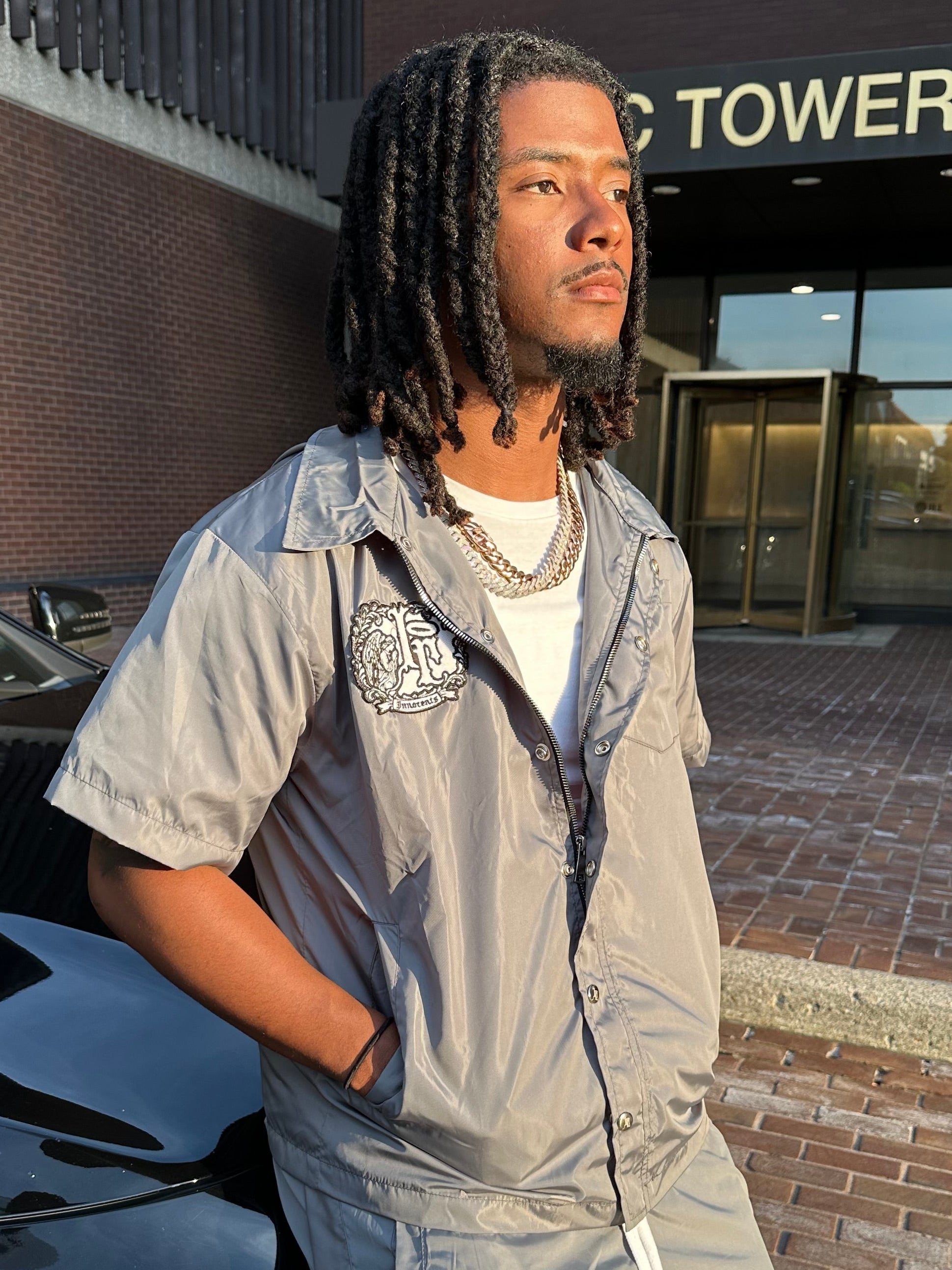 “SMOKE” NYLON JACKET