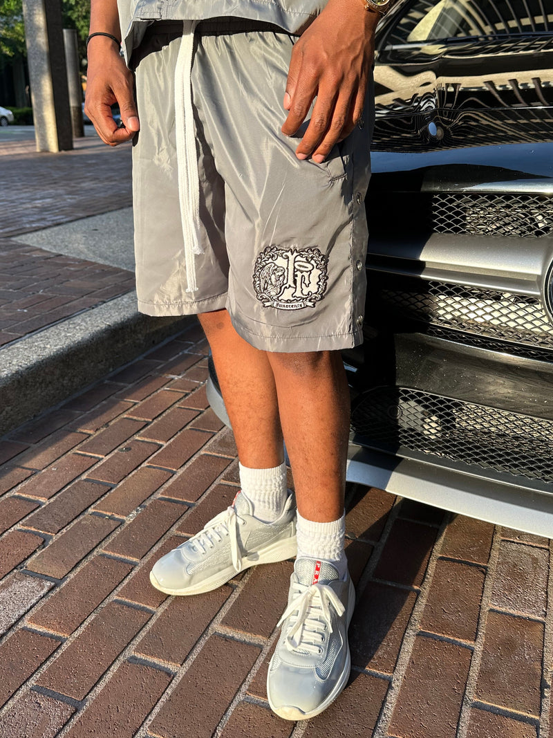 “SMOKE” NYLON SHORTS