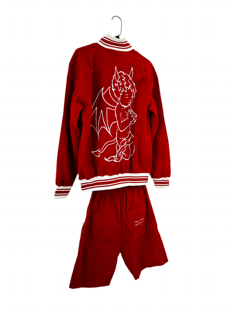 Velour Tracksuit (CHERRY)