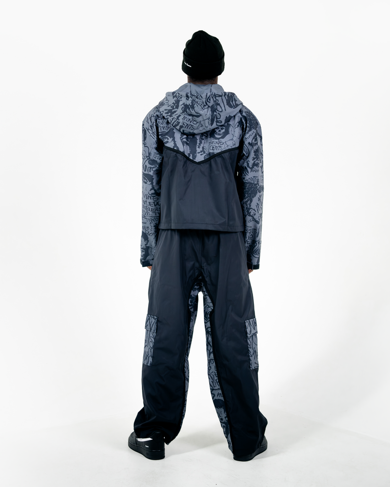 GRAFFITI RAIN SET (CHARCOAL) PREMADE