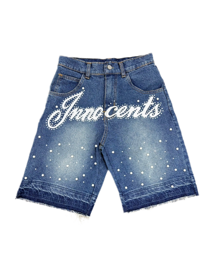 Blue Denim Pearl Jorts