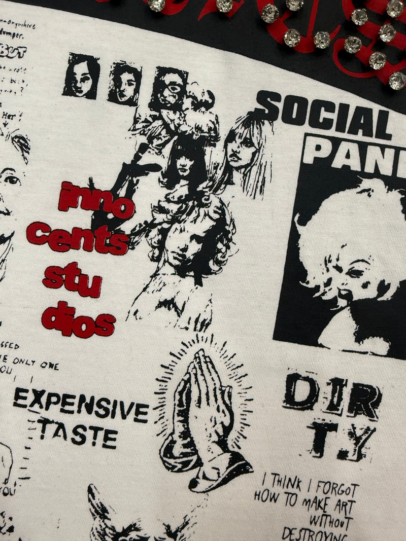 “NEWSPAPER” Gemmed Tees