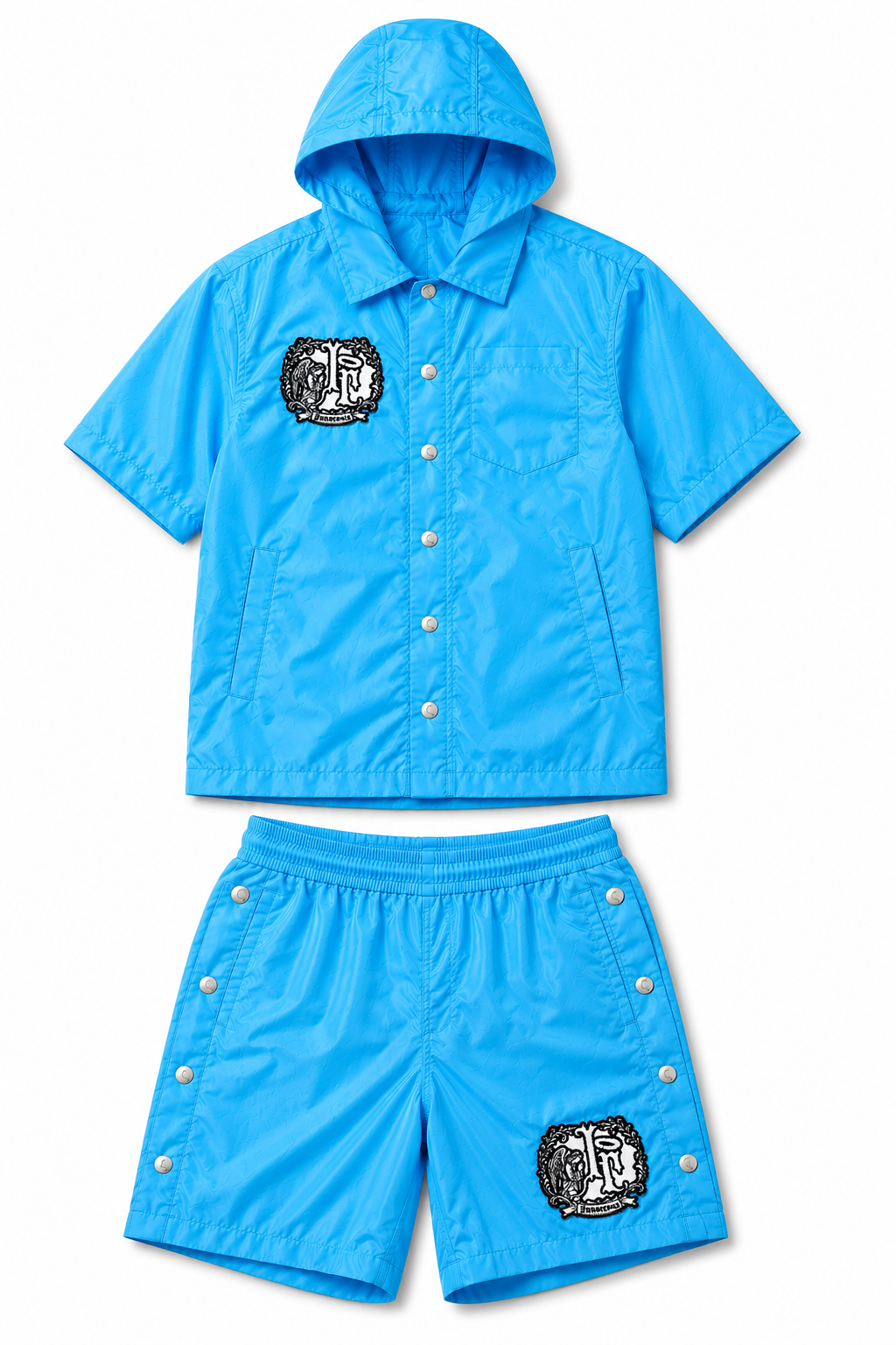 “CYAN” NYLON BUTTON SET