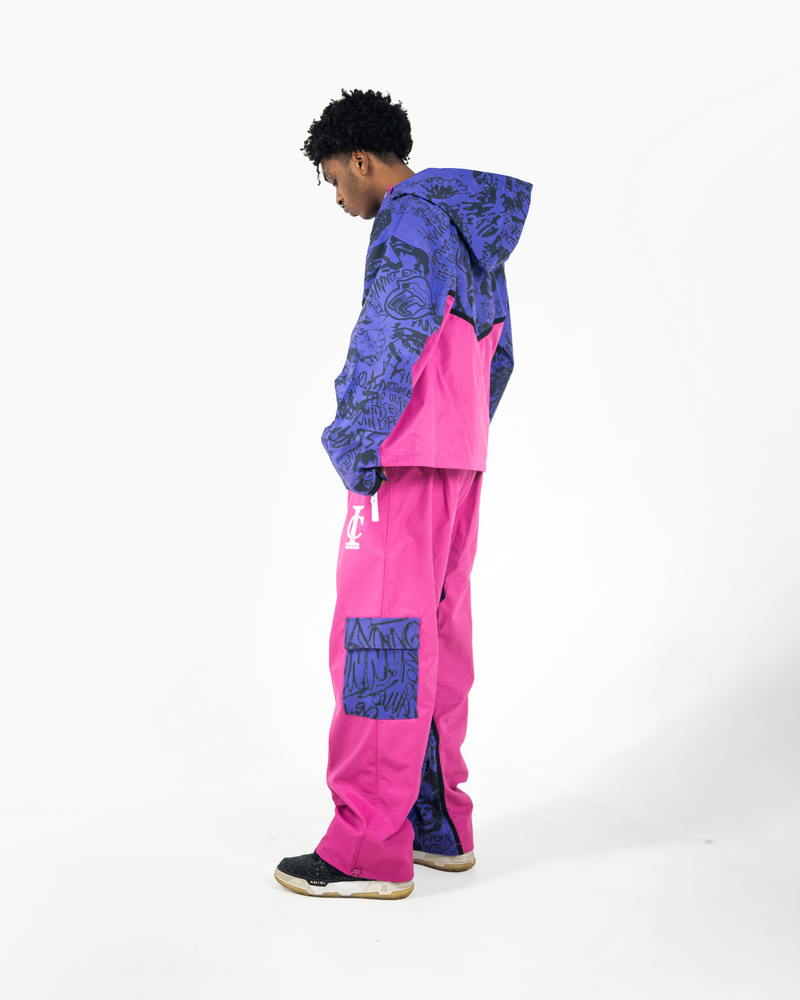 GRAFFITI RAIN SET (FUSCIA) PREMADE