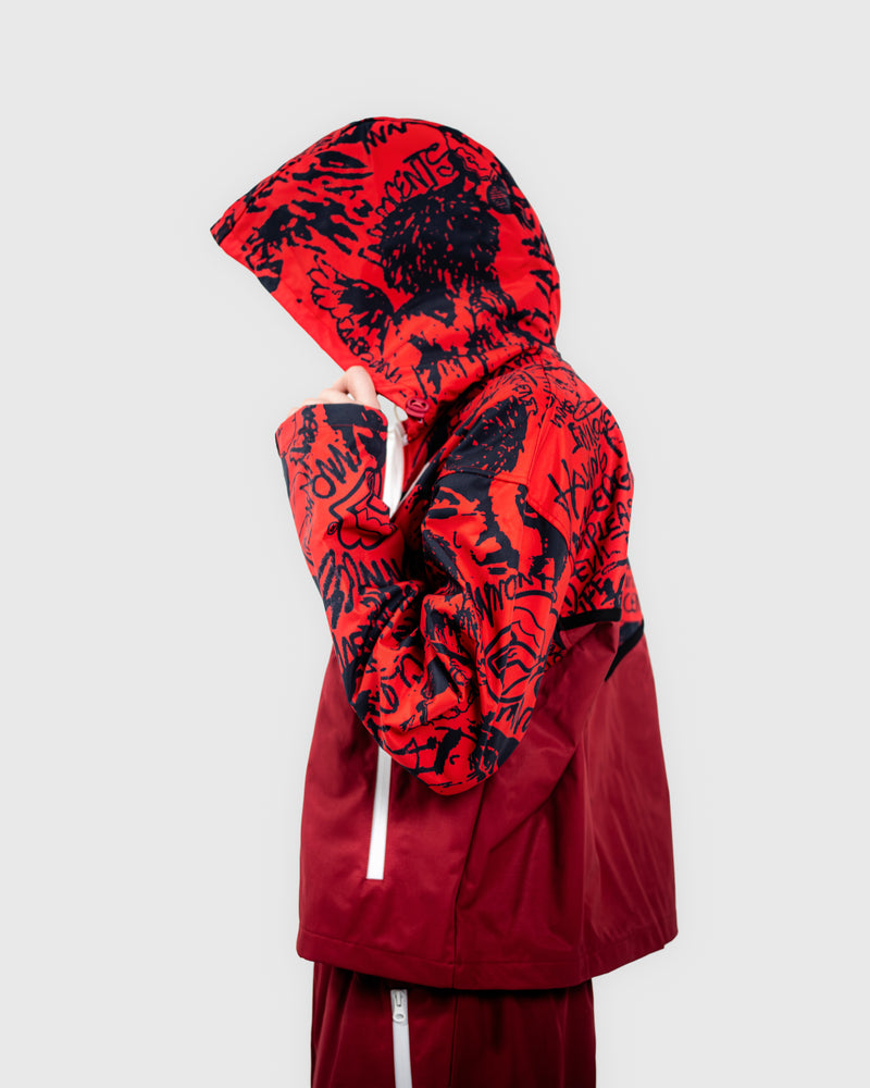 GRAFFITI RAIN SET (SCARLET) PREMADE