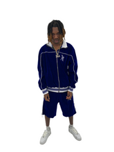 Load image into Gallery viewer, “ Sapphire “ Velour Tracksuit
