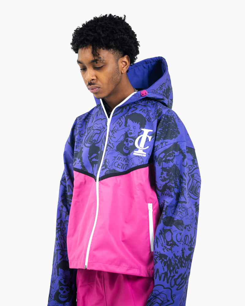 GRAFFITI RAIN SET (FUSCIA) PREMADE