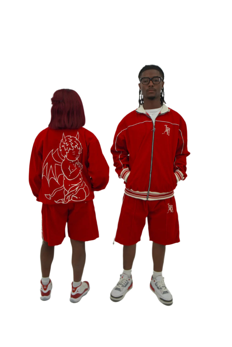 Velour Tracksuit (CHERRY)