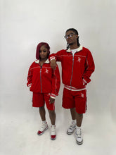 Load image into Gallery viewer, “ Red Velvet “ Velour Tracksuit
