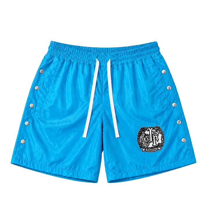 “CYAN” NYLON SHORTS