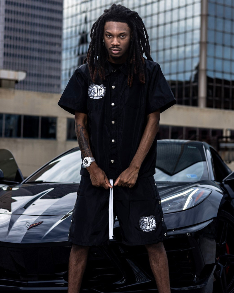 “BLACKOUT” NYLON BUTTON SET