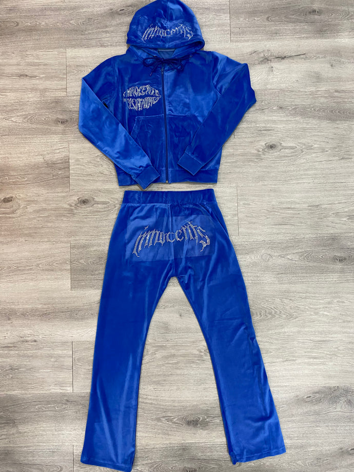 “Blueberry” Velour Pants Set